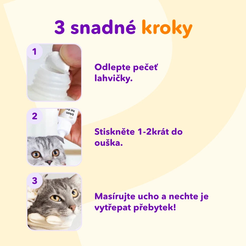 Kapky do uší pro domácí zvířata