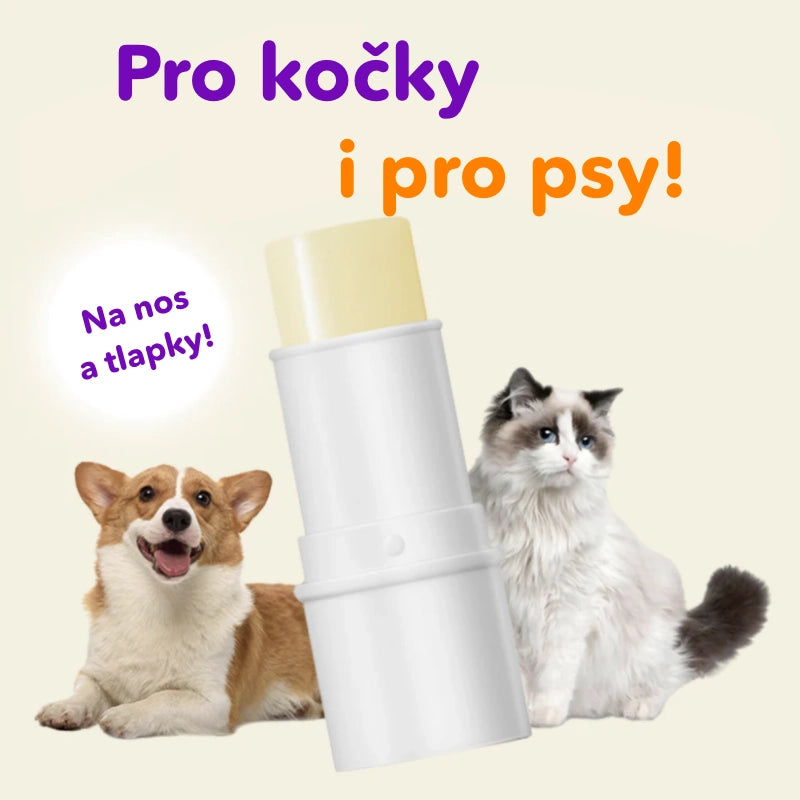1+1 ZDARMA Balzám na tlapky pro kočky a psy - tyčinka