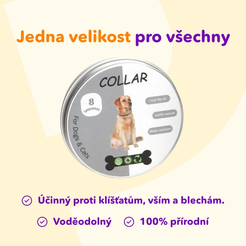1+1 Antiparazitní obojek pro kočky a psy